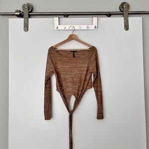 Sarah Pacini Linen Blend Cropped Wrap Sweater - “One Size” (US 6/8/10)